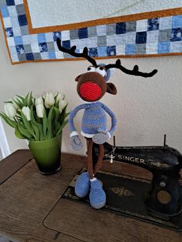 Rentier Rudolf - Häkelfigur